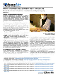 Enhance IAQ and Save Energy in Nail Salons