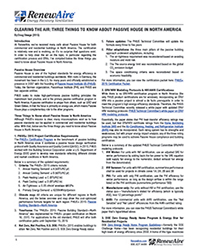 Clearing the Air: Three Things to Know about Passive House in North America