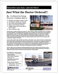 RenewAire Case Study: Lakeview Manor Nursing Home