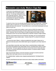 Renewaire Case Study: Maduro Cigar Bar
