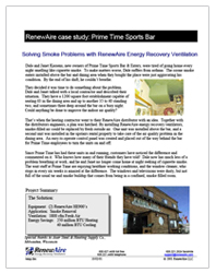 RenewAire Case Study: Prime Time Sports Bar