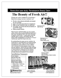 RenewAire Case Study: Renaissance Beauty Salon