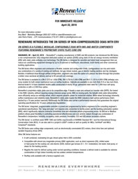 2019 April RenewAire Introduces the DN Series of Non-Compressorized DOAS with ERV Press Release