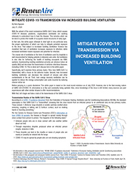 2020 Mitigate COVID-19 Transmission Via Increased Building Ventilation