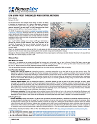 2022 ERV & HRV Frost Thresholds and Control Methods