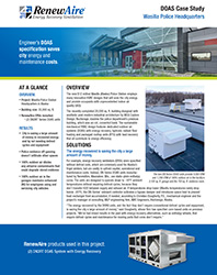 RenewAire Case Study: Engineer’s DOAS Specification Saves City Energy and Maintenance Costs