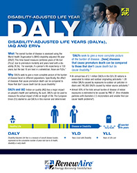 Disability-Adjusted Life Years (DALYs),  IAQ and ERVs Flyer