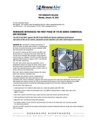 2023 RenewAire Introduces New Models to HE Series ERV Product Line Press Release