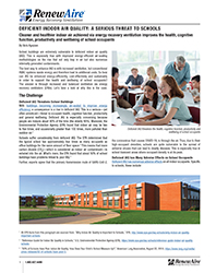 2023 Deficient Indoor Air Quality: A Serious Threat to Schools