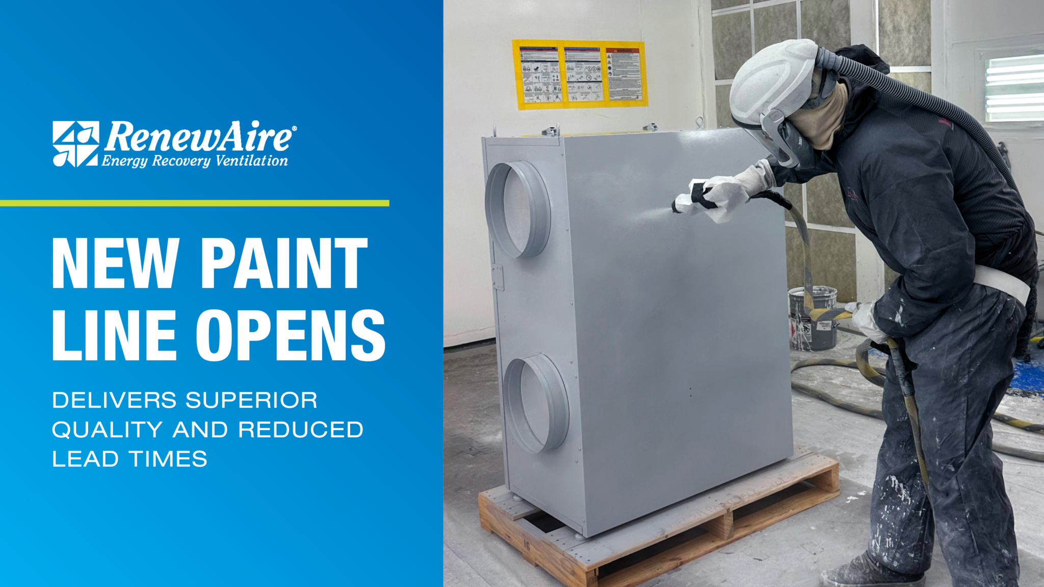 NEW PAINT LINE AT RENEWAIRE